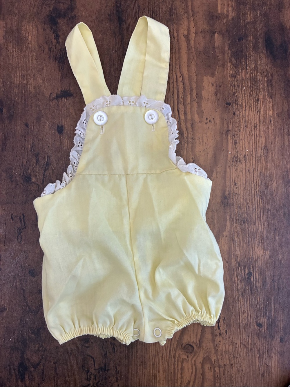 Vintage 12 Month Yellow Romper